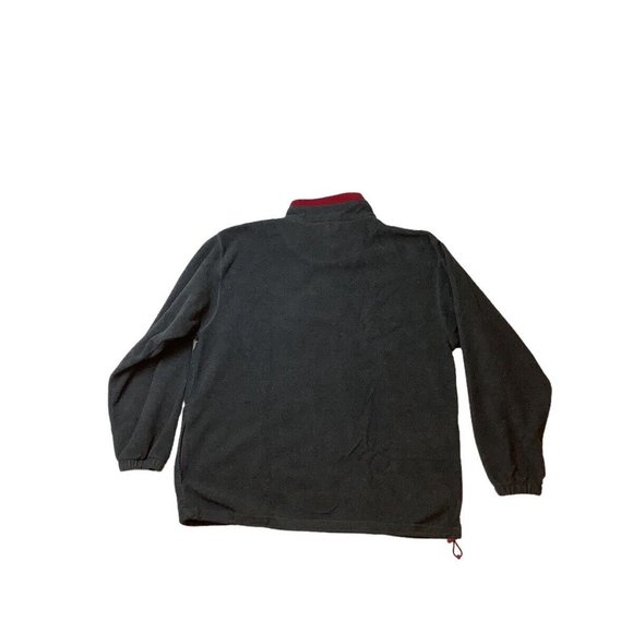 Susquehanna Trail Outfitters Red Black Fleece 1/4 Zip Pullover Mens Size Large - Picture 9 of 9